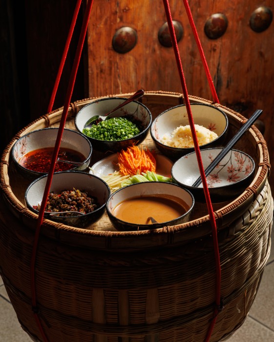 Wednesday Nights
24th September – 29th October

We bring a touch of Sichuan street food to The Shard with iconic Dan Dan noodles carried on bamboo poles. Each Wednesday enjoy the noodle show served tableside, bringing together sweet, salty, nutty, and spicy notes with a touch of theatre.
